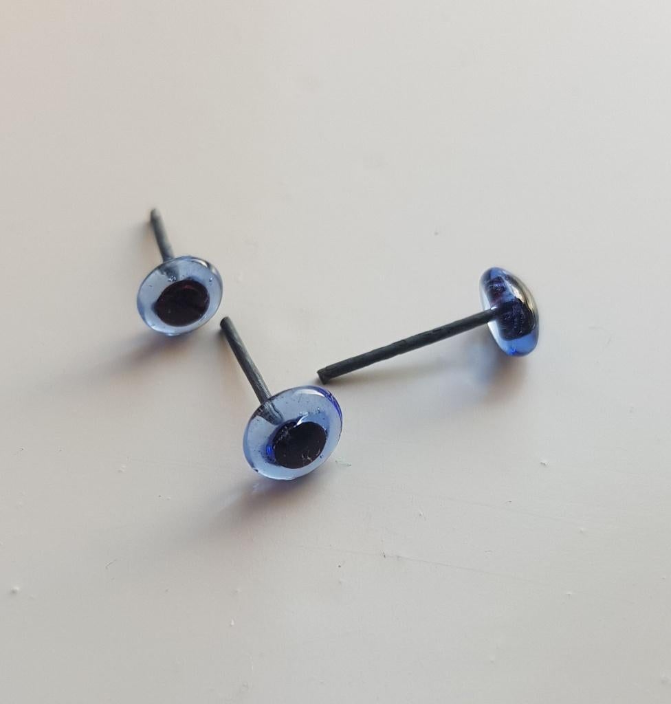 Glas oogjes voor o.a. Naaldvilten blauw, Verzenden, Nieuw, Knutselmateriaal
