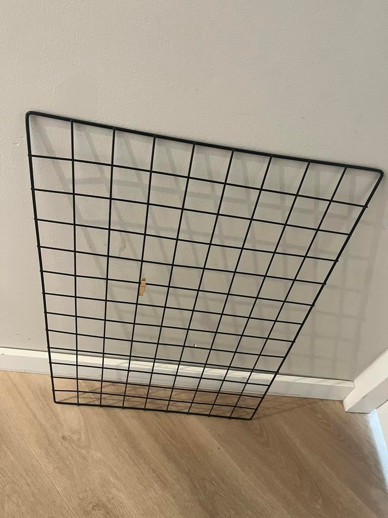 Wandrek voor foto’s / kaarten (2 stuks!), Ophalen, Metaal, Gebruikt, Zwart