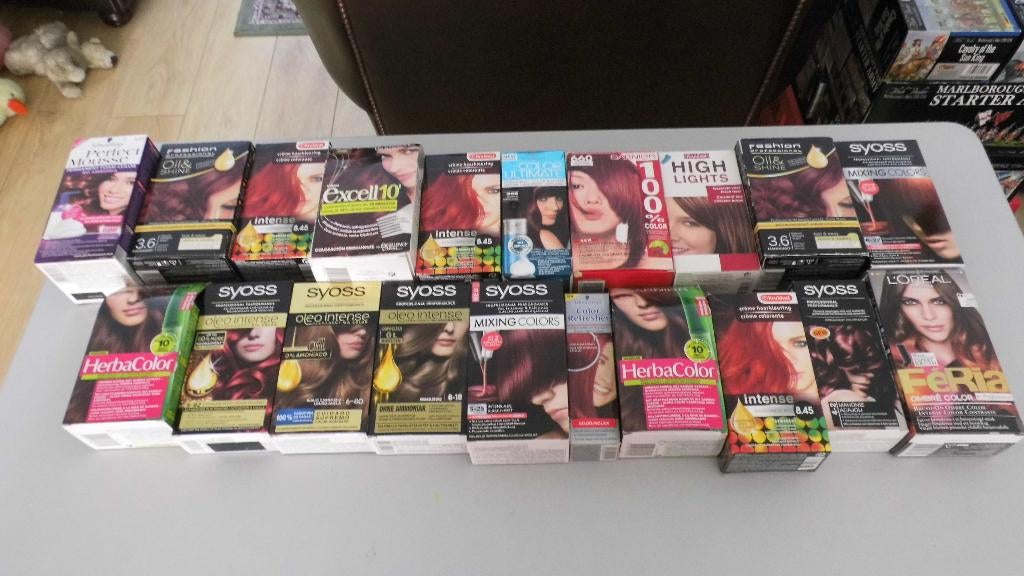 haarverf/20stuks haarverf  etc./liefst ophalen, Ophalen, Nieuw, Overige typen