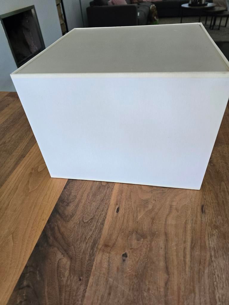 Witte vierkante lampenkap, Ophalen, Gebruikt, 25 tot 50 cm, Wit