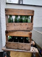 Oude brouwerij kratten met flessen bieden, Verzamelen, Biermerken, Ophalen, Gebruikt, Flesje(s), Overige merken