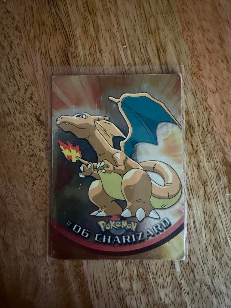 2x Charizard holo Topps Pokémon kaart, Ophalen of Verzenden, Gebruikt, Losse kaart, Foil