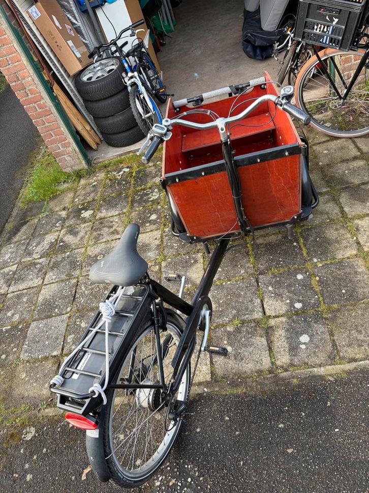 Babboe bakfiets elektrisch, Fietsen en Brommers, Fietsen | Bakfietsen, Gebruikt, Overige merken, 4 kinderen of meer, Elektrisch