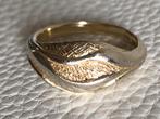 R337/Zilveren 2 kleurige SAFIRA modernist ring 17 3/4, Gebruikt, Verzenden, X, Dame