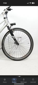Zilverkleurige Voordrager (vakantie) fiets, Ophalen of Verzenden, Gebruikt