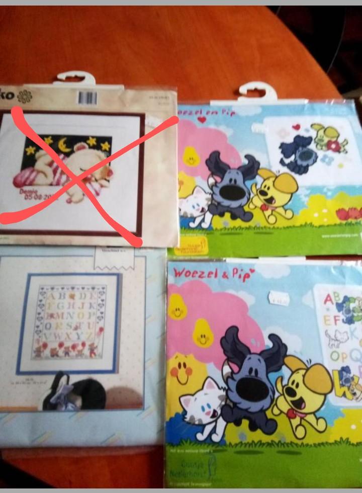 Borduurpakketten met Dmc borduurzijde/borduurgaren 50%af, Hobby en Vrije tijd, Borduren en Borduurmachines, Ophalen of Verzenden