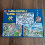 Jan van Haasteren 3 x 1000 stukjes puzzels, Hobby en Vrije tijd, Denksport en Puzzels, Ophalen of Verzenden, 500 t/m 1500 stukjes