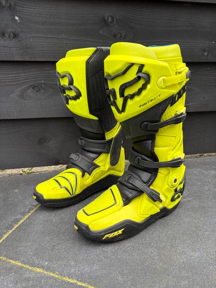 Fox Instinct Crosslaarzen - Maat 46,5 valt als een maat 45, Motoren, Kleding | Motorkleding, Laarzen, Heren, Tweedehands, Ophalen of Verzenden