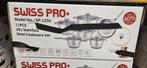 AANBIEDING! Swiss pro+ 12 delig pannenset -NIEUW, Nieuw, Pannenset, Ophalen of Verzenden, Rvs