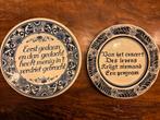 Set van 2 Oud Hollandse decoratieborden met spreuken, Ophalen of Verzenden