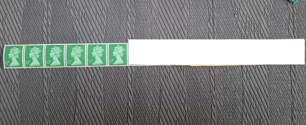 postzegel engeland machin uitgave rolzegel  12P, Verzenden, Postfris