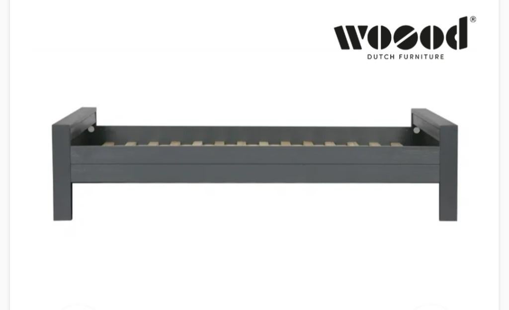 bed van Woood, Ophalen, Gebruikt, 90 cm, Eenpersoons