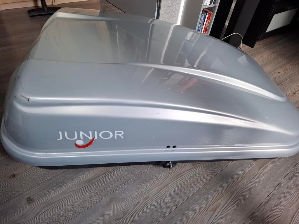 Junior Dakkoffer 420 Liter - Compleet met Bevestiging, Auto diversen, Dakkoffers, Ophalen, Zo goed als nieuw