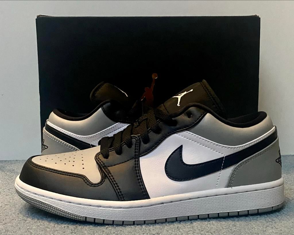Nike Air Jordan 1 Low Light Smoke Grey shadow toe (maat 41), Ophalen of Verzenden, Nieuw, Zwart, Sneakers of Gympen