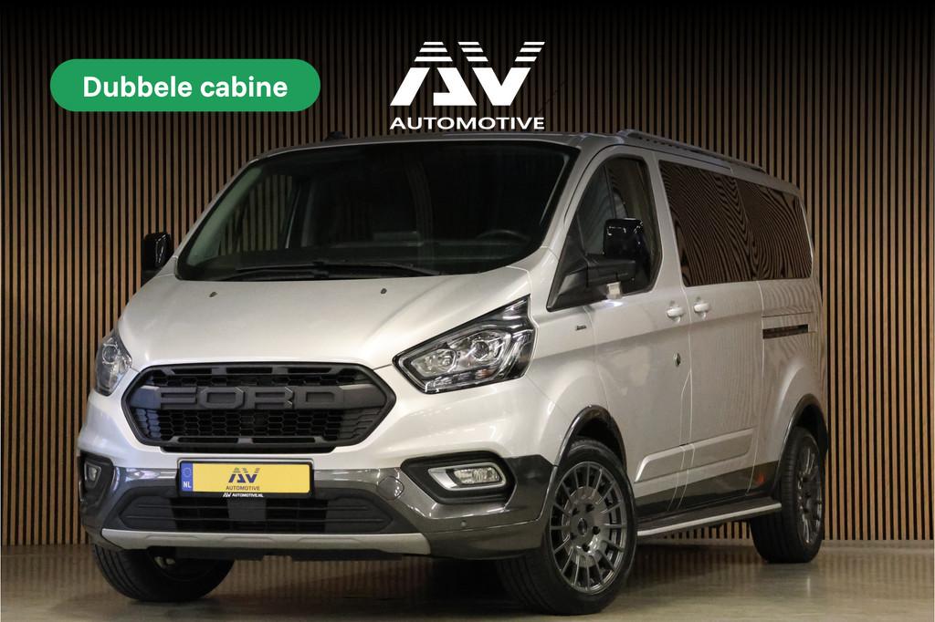 Ford Transit Custom 320 2.0 TDCI 170 PK L2H1 Active DC | Dub, Auto's, 15 km/l, Zwart, Leder en Stof, Bedrijf