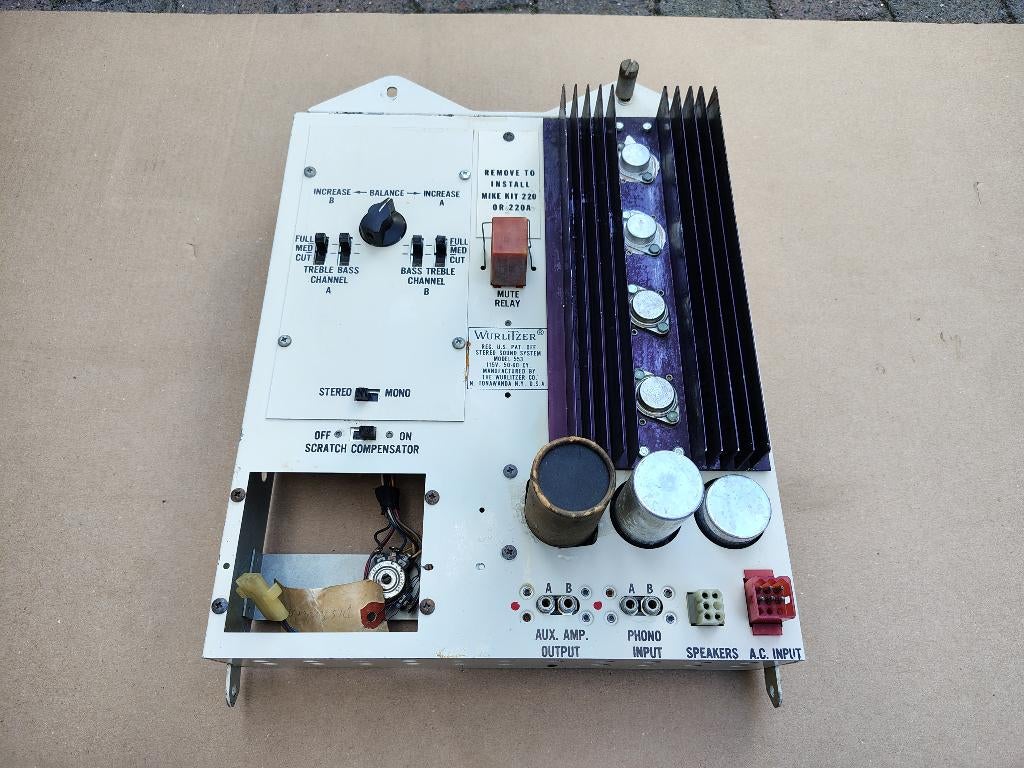 Versterker/ 553 Wurlitzer 3600 (1972) jukebox, Verzenden, Gebruikt, 1950 tot 1960, Seeburg