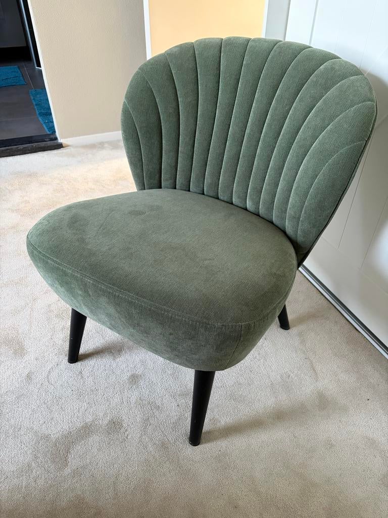 Groene stoel - Zo goed als nieuw, Ophalen, Overige kleuren, Zo goed als nieuw, Eén