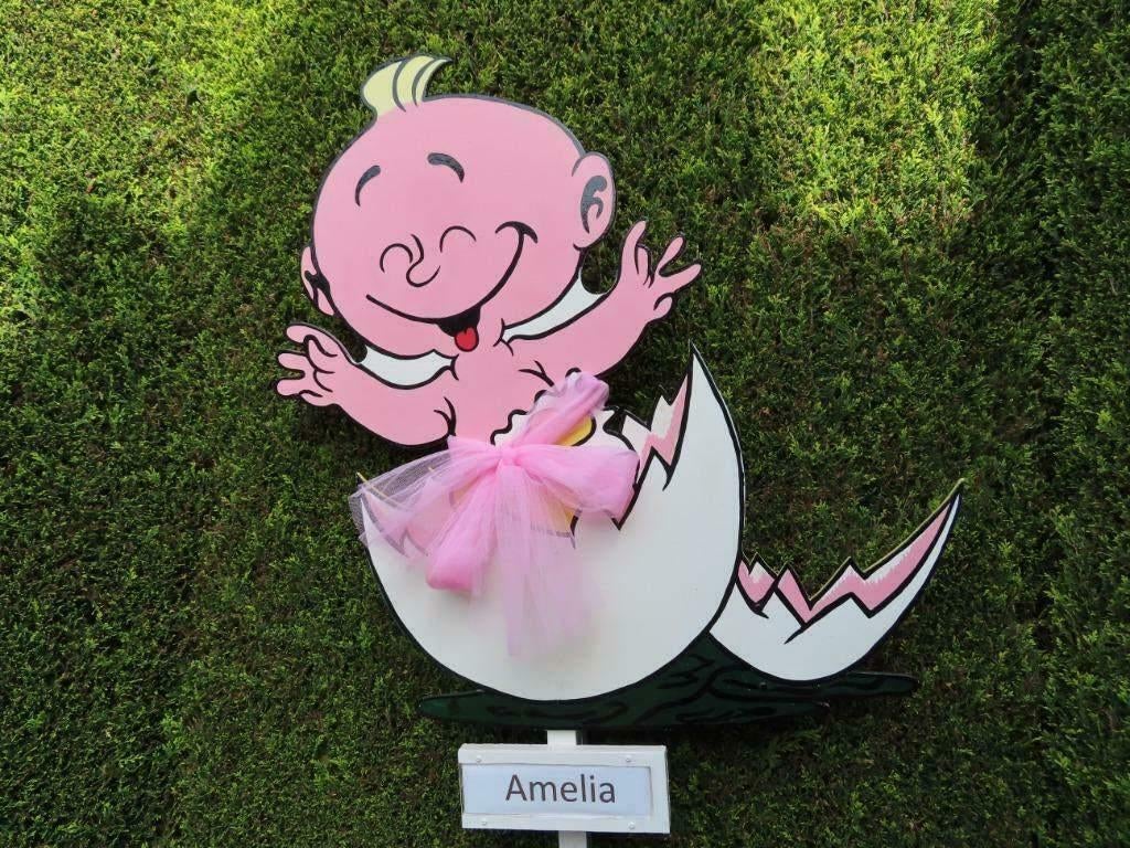 Geboorteborden, geboortebord baby uit ei, zie keuze., Ophalen, Nieuw, Geboortebord