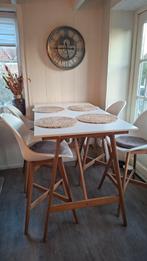 IKEA  Fanbyn Bartafel met 4 stoelen super leuk!, Ophalen, Gebruikt, Overige houtsoorten, Vier personen