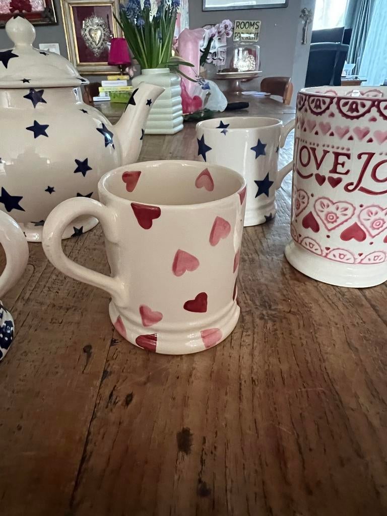Emma Bridgewater hartjes theekop, Ophalen, Zo goed als nieuw, Overige stijlen, Kop(pen) en/of Schotel(s)