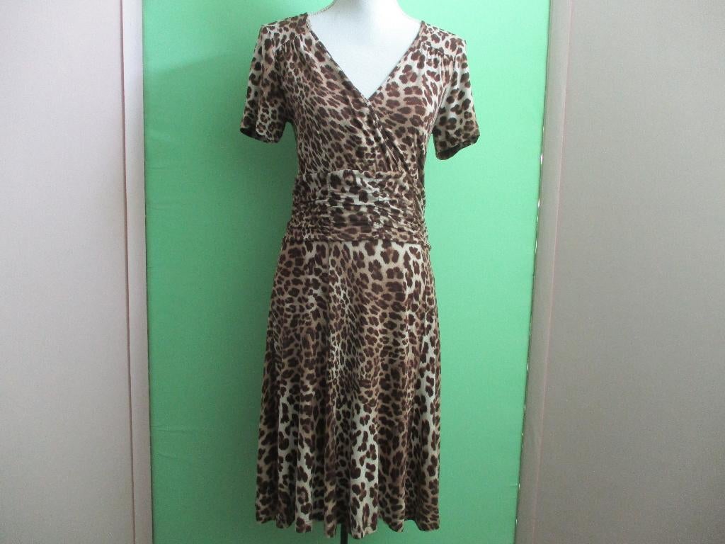 ANNA FIELD jurk maat 38, Kleding | Dames, Jurken, Zo goed als nieuw, Maat 38/40 (M), Beige, Onder de knie, Verzenden