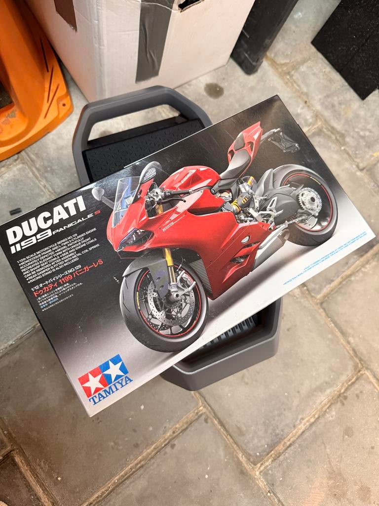 Ducati 1199 Panigale S modelbouw motor, Nieuw, Ophalen of Verzenden, Tamiya, Groter dan 1:32