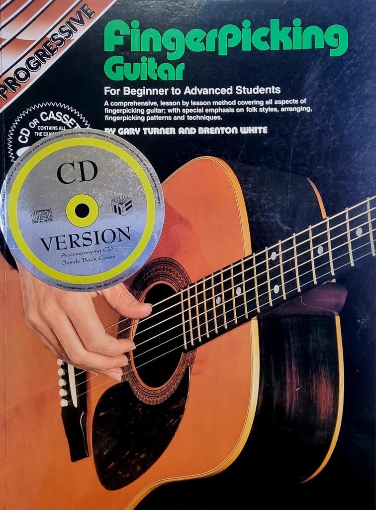 Progressive Fingerpicking Guitar boek met CD, Muziek en Instrumenten, Bladmuziek, Gitaar, Les of Cursus, Ophalen of Verzenden