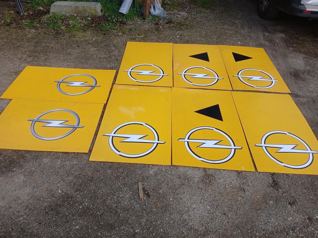 Oude borden van toertocht, Ophalen of Verzenden, Gebruikt, Reclamebord