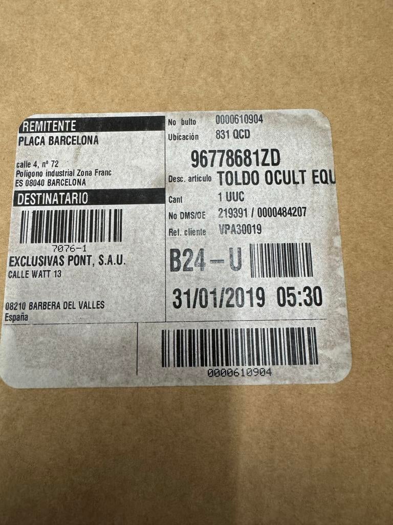 Hoedenplank/rolhoes Citroën C4 Grand Picasso, Citroën, Nieuw, Ophalen of Verzenden, NA