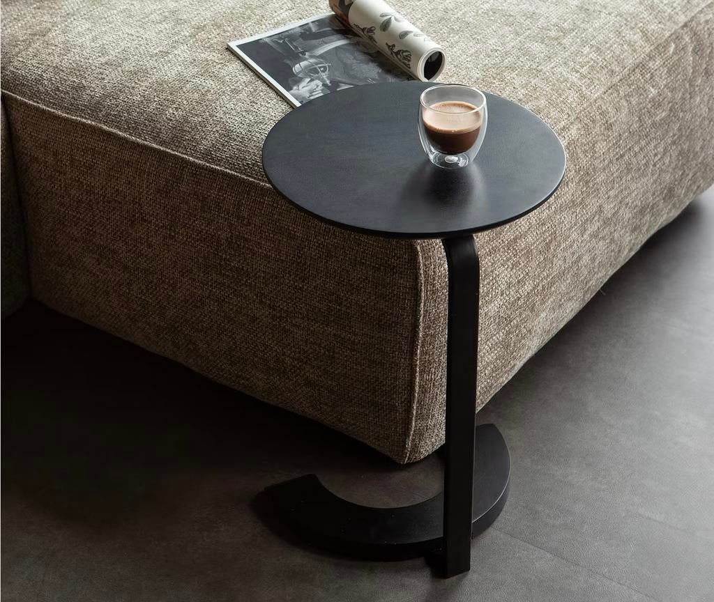 Bijzettafel WOOOD, ideaal voor laptop of bij bank, Huis en Inrichting, Tafels | Bijzettafels, Zo goed als nieuw, Rond, 45 tot 60 cm