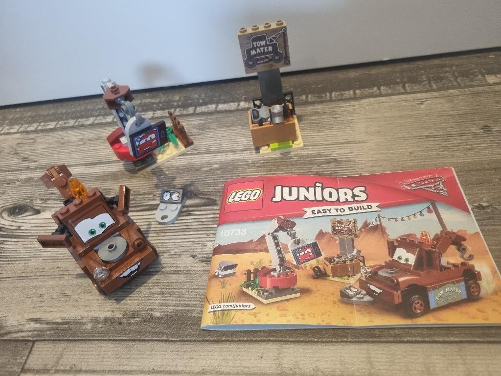Lego Juniors - 10733 - Disney Cars - Takels sloopterrein, Ophalen of Verzenden, Gebruikt, Lego