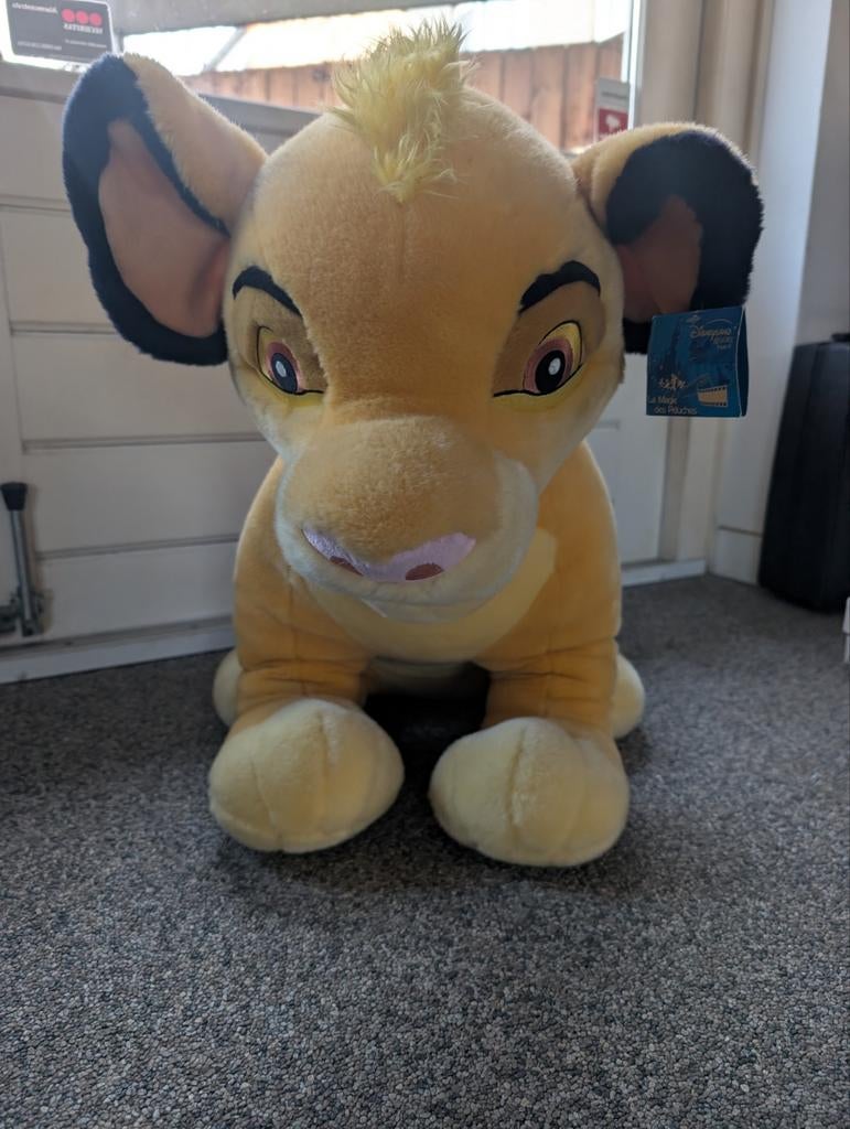 Grote Simba knuffel Disneyland Parijs, Ophalen, Zo goed als nieuw, Overige typen