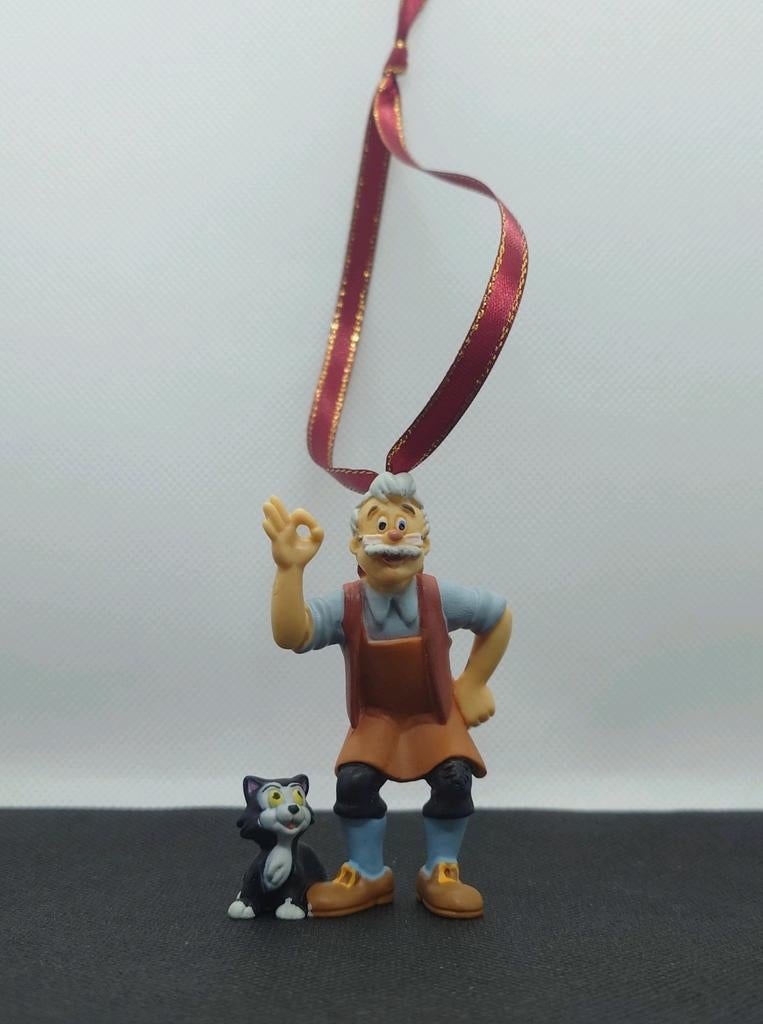 Disney Gepetto met Figaro kerst ornament hanger kerstbal, Ophalen of Verzenden, Peter Pan of Pinokkio, Nieuw