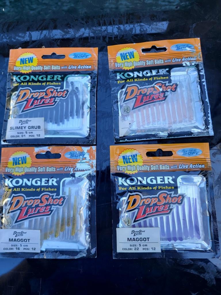 Konger DropShot Lures - Nieuwe Soft Baits voor Vissen, Ophalen of Verzenden