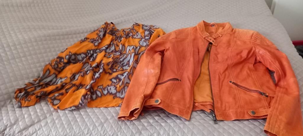 Summum blouse en gipsy leder jasje, Kleding | Dames, Blouses en Tunieken, Ophalen of Verzenden, Zo goed als nieuw, Maat 38/40 (M)