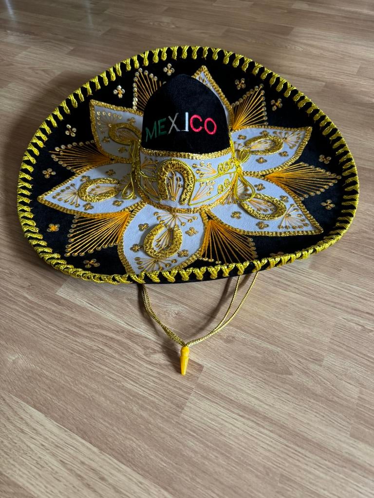 Mexicaanse sombrero, Ophalen of Verzenden, Zo goed als nieuw, One size fits all, Hoed