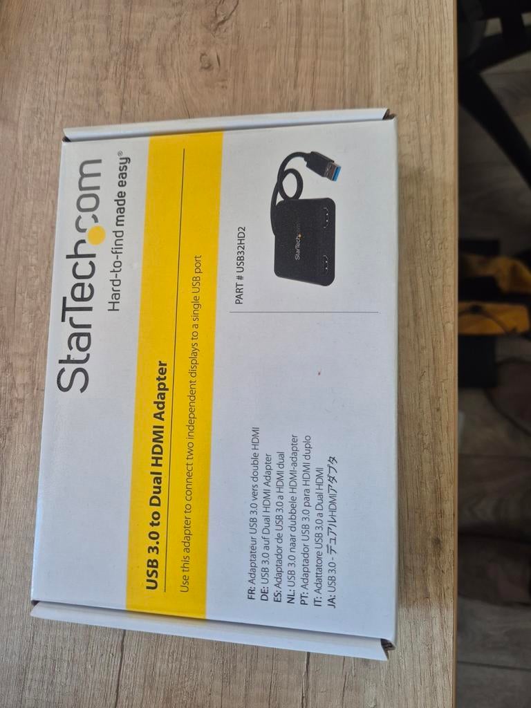 StarTech USB 3.0 naar Dual HDMI Adapter - Zo goed als nieuw, Ophalen of Verzenden, Zo goed als nieuw