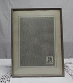 Oude fotolijst bolglas zilverkleur / nr.39, Ophalen of Verzenden, Zo goed als nieuw