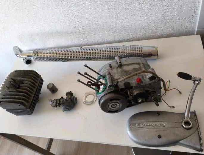 Zündapp ronde 5 bak motorblok compleet, Ophalen, Gebruikt, Blok