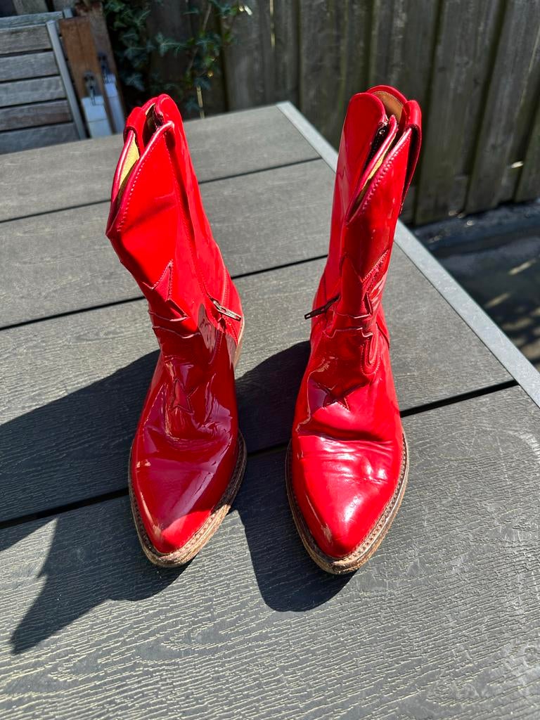 Sendra western kinderlaarzen rood lak maat 33, Ophalen of Verzenden, Gebruikt, Jongen of Meisje, Laarzen