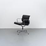 20x Vitra Eames EA 207 Soft Pad Stoel Zwart Leer - Chroom, Niet ingevuld, Zwart, Niet ingevuld, Ophalen of Verzenden