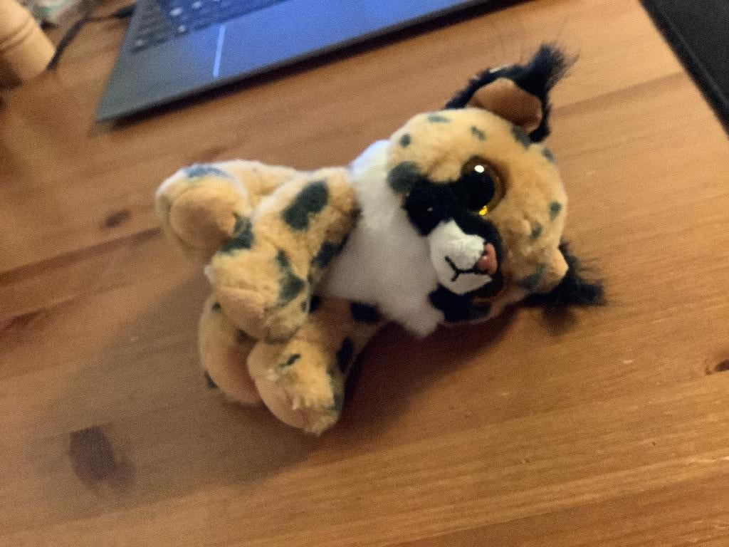 TY Beanie Baby Larry The Lynx 15cm 2017, Ophalen of Verzenden, Gebruikt, Overige typen, Ty