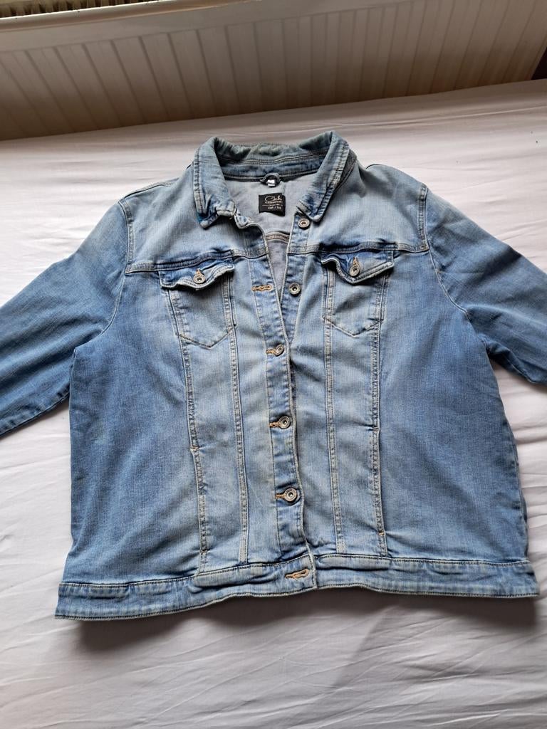 Spijkerjasje te koop!, Ophalen of Verzenden, Zo goed als nieuw, Maat 46/48 (XL) of groter, Blauw