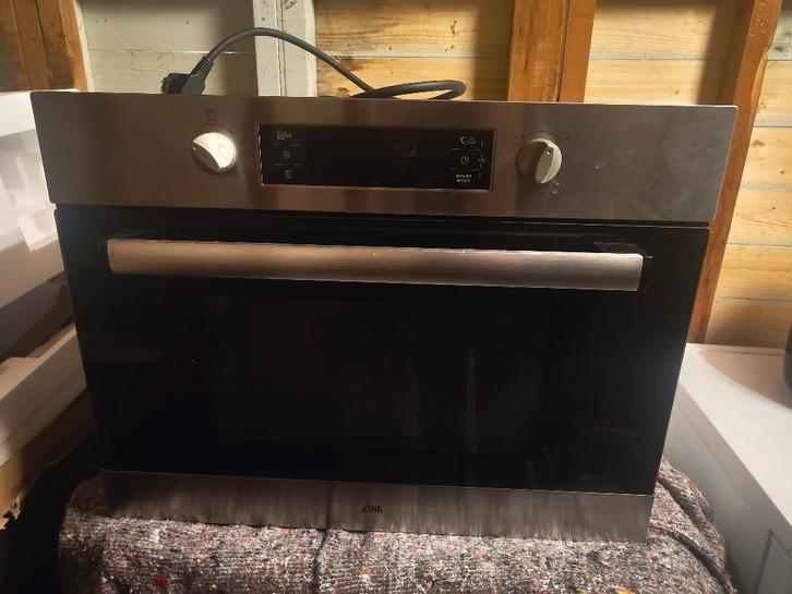 ETNA CM144RVS combimagnetron/oven, Witgoed en Apparatuur, Ovens, Gebruikt, Inbouw, Oven met grill, 45 tot 60 cm, 45 tot 60 cm