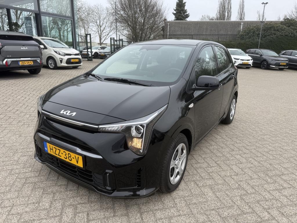 Kia Picanto 1.0 DPi DynamicLine NAVIGATIE + CAMERA - Apple C, Euro 6, 4 stoelen, Zwart, Origineel Nederlands
