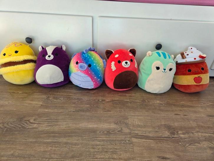 Diverse Squishmallows knuffels, Kinderen en Baby's, Speelgoed | Knuffels en Pluche, Zo goed als nieuw, Overige typen, Ophalen of Verzenden