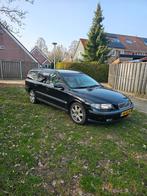 Volvo V70 2.4 170PK 2003 Zwart, Auto's, Voorwielaandrijving, 1800 kg, Beige, Zwart