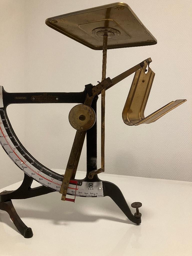 Vintage PH.J. Maul “Exaktus” weegschaal, Witgoed en Apparatuur, Weegschalen, Ophalen, Analoog, Overige typen, 500 gram of grover