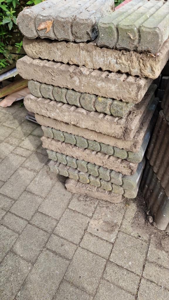 Betonnen palisades 35cm hoog, Tuin en Terras, Ophalen, Gebruikt, Beton, Overige typen