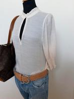 Dante 6 zonerse blouse ecru Maat M, Verzenden, Zo goed als nieuw, Maat 36 (S), Beige